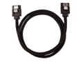 Miniatyrbild 3 av 5: CORSAIR Premium Sleeved - SATA-kabel - Serial ATA 150/300/600 - SATA (hane) rak, låst till SATA (hane) rak, låst - 60 cm - svart (paket om 2)