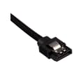 Miniatyrbild 4 av 5: CORSAIR Premium Sleeved - SATA-kabel - Serial ATA 150/300/600 - SATA (hane) rak, låst till SATA (hane) rak, låst - 60 cm - svart (paket om 2)