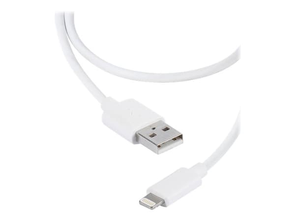 Vivanco LIGHTNVVUSBCABLE12 - Lightning-kabel - USB hann til Lightning hann - 1.2 m - hvit