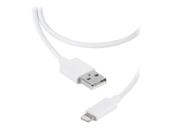Vivanco LIGHTNVVUSBCABLE12 - Lightning-kabel - USB hann til Lightning hann - 1.2 m - hvit