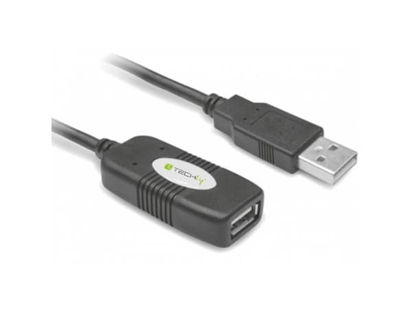 TECHly - USB-förlängningskabel - USB (hona) till USB (hane) - USB 2.0 - 10 m - aktiv