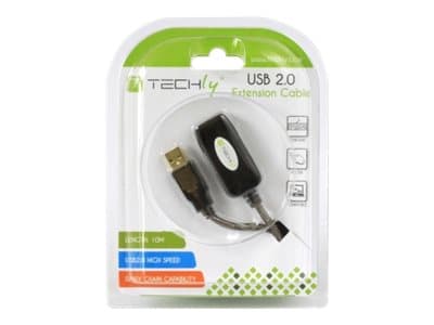 TECHly - USB-förlängningskabel - USB (hona) till USB (hane) - USB 2.0 - 10 m - aktiv