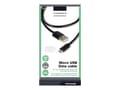 Pikkukuva 2 / 5: Vivanco DCVVMCUSB12BK - USB-kaapeli - Micro-USB Type B (han) til USB (han) - USB 2.0 - 1.2 m - formet - sortti