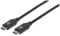 Miniatyrbild 2 av 5: Manhattan 355247, 2 m, USB C, USB C, USB 2.0, 0,48 Gbit/s, Svart
