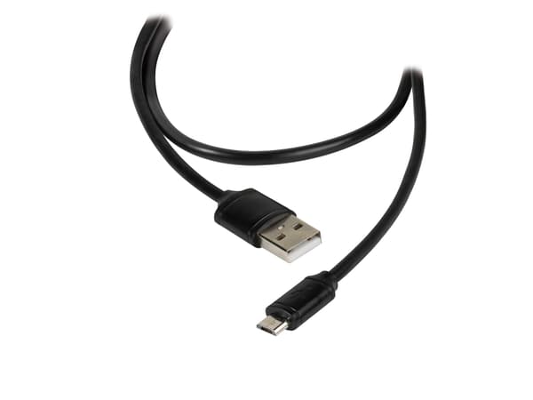 Vivanco DVVVMCUSB20BK - USB-kabel - mikro-USB typ B (hane) till USB (hane) - USB 2.0 - 2 m - formpressad - svart
