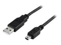 Miniatyrbild 2 av 5: DELTACO USB-23 - USB-kabel - USB (hane) till mini-USB typ B (hane) - USB 2.0 - 50 cm - svart