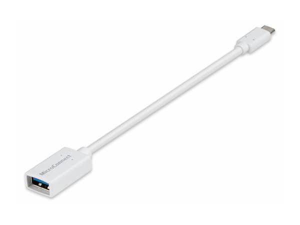 MicroConnect - USB-adapter - USB-type A (hunn) til 24 pin USB-C (hann) - USB 3.2 Gen 1 - 20 cm - hvit