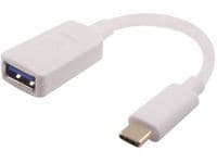 MicroConnect - USB-adapter - USB-type A (hunn) til 24 pin USB-C (hann) - USB 3.2 Gen 1 - 20 cm - hvit