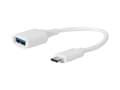 Miniatyrbilde 1 av 5: MicroConnect - USB-adapter - USB-type A (hunn) til 24 pin USB-C (hann) - USB 3.2 Gen 1 - 20 cm - hvit