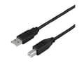 Miniatyrbild 2 av 5: DELTACO USB-205S - USB-kabel - USB (hane) till USB typ B (hane) - USB 2.0 - 50 cm - formpressad - svart