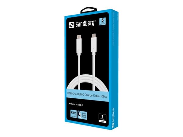 Sandberg - USB-kabel - 24 pin USB-C (han) til 24 pin USB-C (han) - 1 m
