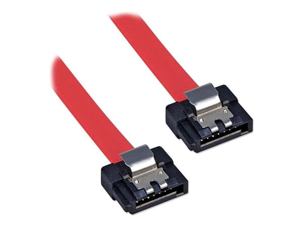 Lindy - SATA-kabel - Serial ATA 150/300 - SATA til SATA - 20 cm - låst