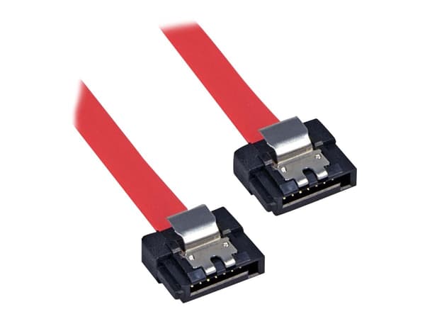 Lindy - SATA-kabel - Serial ATA 150/300 - SATA til SATA - 20 cm - låst