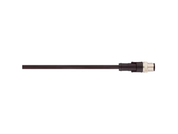 Lapp AB-PC4-M12MS-10.0PUR, 10 m, M12, Hankjønn/hankjønn, Sort