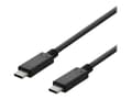 Miniatyrbilde 2 av 5: DELTACO USBC-2002 - USB-kabel - 24 pin USB-C (hann) til 24 pin USB-C (hann) - USB 2.0 - 3 A - 2 m - svart