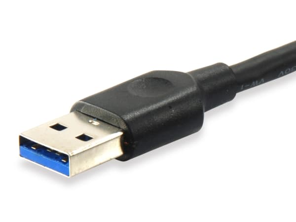 Equip 128343, 0,25 m, USB C, USB A, USB 3.2 Gen 1 (3.1 Gen 1), 5000 Mbit/s, Sortera