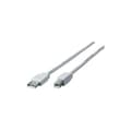Miniatyrbild 1 av 5: Equip 128653 USB-kablar 1 m USB 2.0 USB A USB B Silver, Transparent