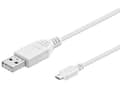 Pikkukuva 4 / 5: Microconnect USB A/Micro USB B, 1.8 m, 1,8 m, USB A, Micro-USB B, USB 2.0, Uros/uros, Valkoinen