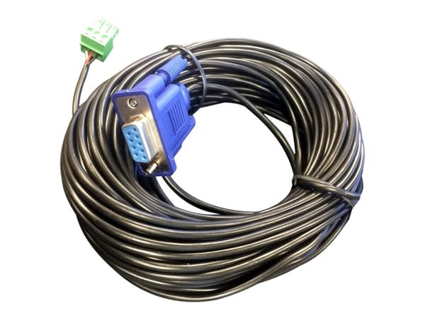 VivoLink Pro - Seriell kabel - DB-9 (hunn) til 3-pin Phoenix - 25 m - tommelskruer