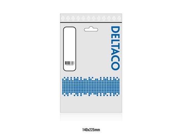 DELTACO USB3-210 - USB-kabel - USB typ A (hane) till USB typ A (hane) - USB 3.0 - 1 m - svart