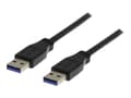 Miniatyrbild 1 av 4: DELTACO USB3-210 - USB-kabel - USB typ A (hane) till USB typ A (hane) - USB 3.0 - 1 m - svart