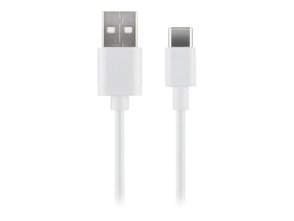 MicroConnect - USB-kabel - USB-C (hane) till USB (hane) - USB 2.0 - 3 A - 1 m - vit