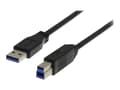 Miniatyrbild 2 av 5: DELTACO USB3-110S - USB-kabel - USB typ A (hane) till USB Type B (hane) - USB 3.0 - 1 m - svart