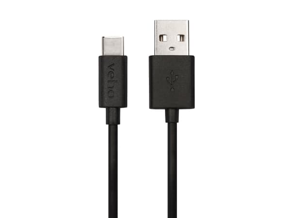 Veho - USB-kaapeli - USB-C (han) til USB (han) - 20 cm - lajittelu