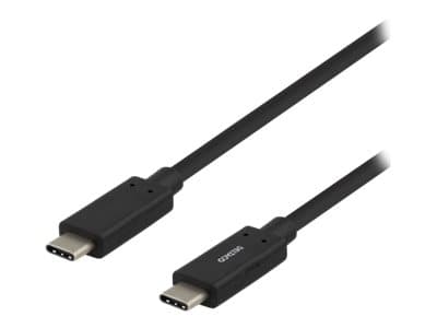 Deltaco USBC-1122M, 1 m, USB C, USB C, USB 3.2 Gen 2 (3.1 Gen 2), Valkoinen