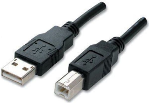 Goobay 93596, 1,8 m, USB A, USB B, USB 2.0, 0,48 Gbit/sek., Sort