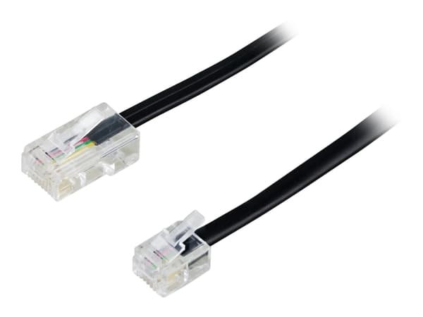 DELTACO DEL-1705S - Telefonkabel - RJ-45 (hane) till RJ-11 (hane) - 5 m - svart