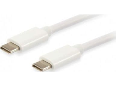 Utstyr 128352, 2 m, USB C, USB C, USB 3.2 Gen 2 (3.1 Gen 2), 10000 Mbit/s, Hvid