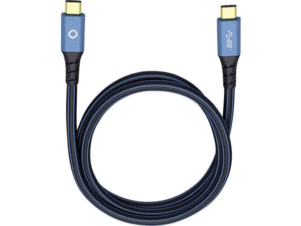 OEHLBACH 9350, 0,5 m, USB C, USB C, USB 3.2 Gen 1 (3.1 Gen 1), Blå
