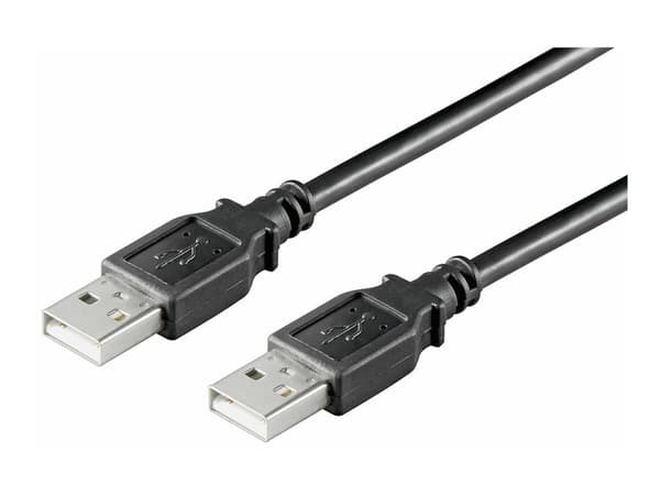 MicroConnect USB 2.0 - USB-kabel - USB (hann) til USB (hann) - USB 2.0 - 1 m - svart