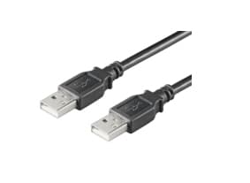 MicroConnect USB 2.0 - USB-kabel - USB (hann) til USB (hann) - USB 2.0 - 1 m - svart