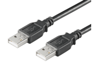 MicroConnect USB 2.0 - USB-kabel - USB (hann) til USB (hann) - USB 2.0 - 1 m - svart
