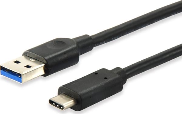 Utstyr 128345, 0,5 m, USB C, USB A, USB 3.2 Gen 1 (3.1 Gen 1), 5000 Mbit/s, Sort