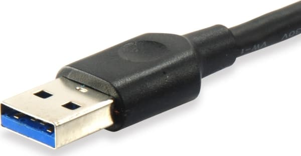 Utstyr 128345, 0,5 m, USB C, USB A, USB 3.2 Gen 1 (3.1 Gen 1), 5000 Mbit/s, Sort