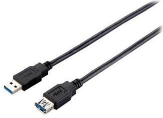 Equip 128398, 2 m, USB A, USB A, USB 3.2 Gen 1 (3.1 Gen 1), Hankjønn/hunkjønn, Sort