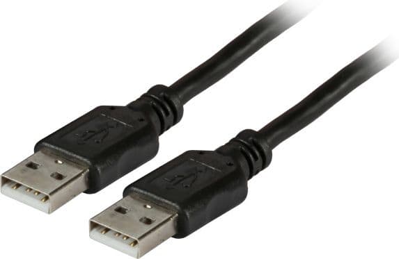 EFB Elektronik K5253SW.0,5, 0,5 m, USB A, USB A, USB 2.0, 0,48 Gbit/s, Svart