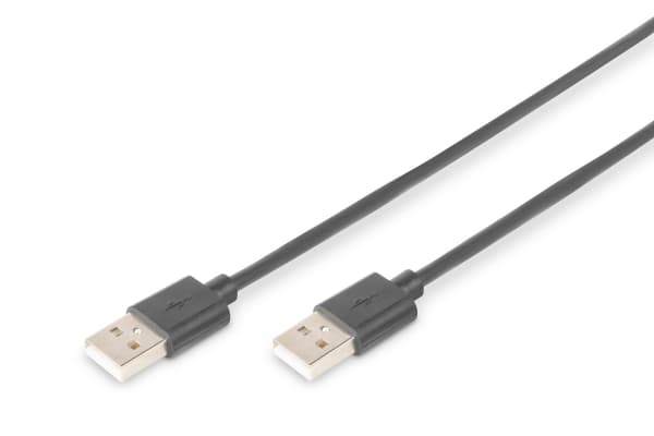 ASSMANN - USB-kabel - USB (hann) til USB (hann) - USB 2.0 - 1 m - formstøpt - svart