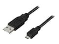 Miniatyrbild 5 av 5: DELTACO USB-303S - USB-kabel - USB (hane) till mikro-USB typ B (hane) - 3 m - svart