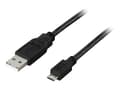 Miniatyrbild 2 av 5: DELTACO USB-303S - USB-kabel - USB (hane) till mikro-USB typ B (hane) - 3 m - svart