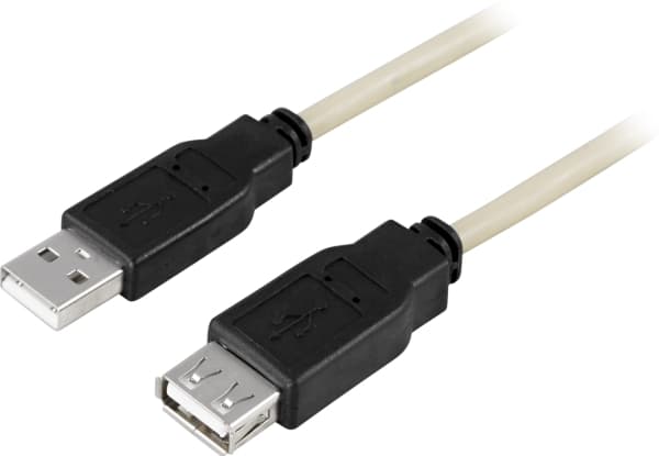 MicroConnect - USB-forlengelseskabel - USB (hann) til USB (hunn) - 1 m