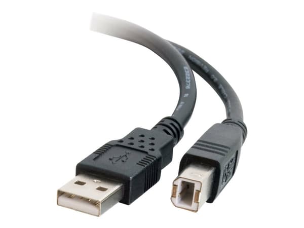 C2G - USB-kabel - USB (hane) till USB typ B (hane) - USB 2.0 - 5 m - svart