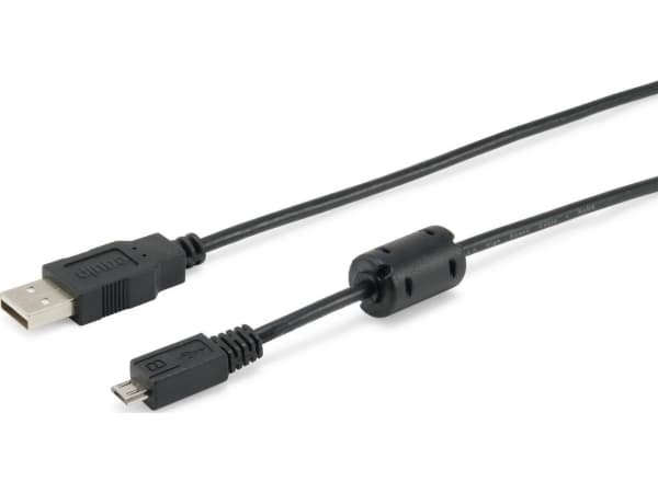 Equip 128551 USB-kablar 1,8 m USB 2.0 USB A Micro-USB B Svart
