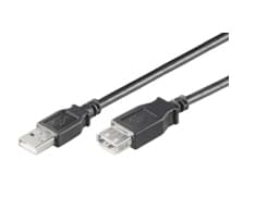 MicroConnect USB 2.0 - USB forlængerkabel - USB (hun) til USB (han) - USB 2.0 - 5 m - lajiteltu