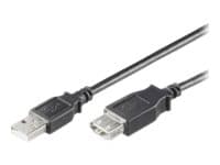 MicroConnect USB 2.0 - USB forlængerkabel - USB (hun) til USB (han) - USB 2.0 - 5 m - lajiteltu