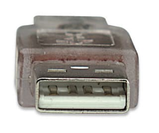 Manhattan 333405, 1,8 m, USB A, USB B, USB 2.0, 0,48 Gbit/s, Silver