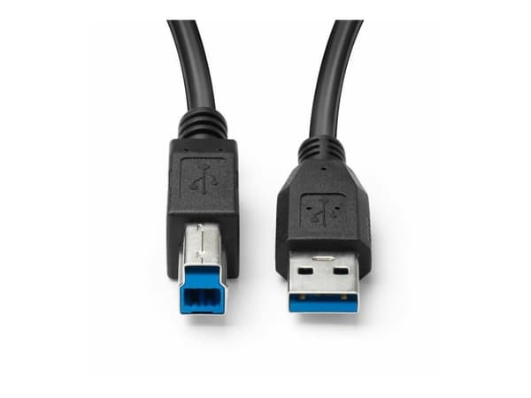 MicroConnect - USB-kabel - USB Type B (hann) til USB-type A (hann) - USB 3.0 - 50 cm - svart